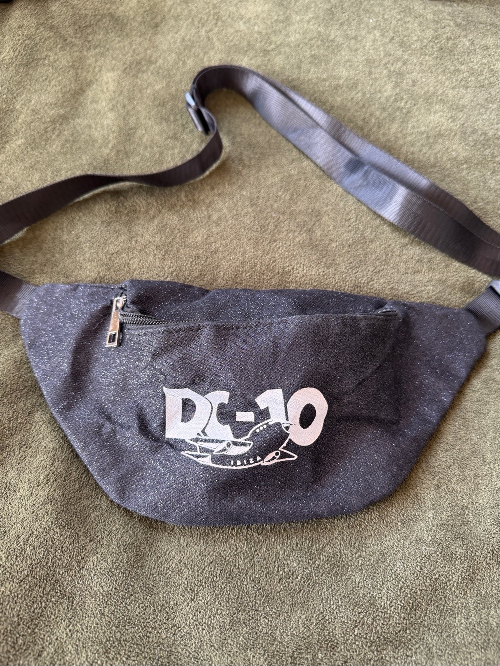 DC-10 Black Canvas Waist Bag